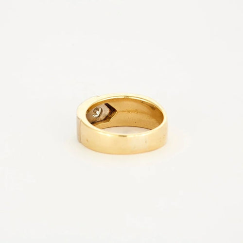 Bague 60 Bague deux ors en or jaune et or blanc avec diamant 58 Facettes LP765/12