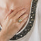 Bague 52 Bague en or jaune 18 carats sertie de diamants 58 Facettes LP464/10