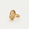Bague 52 Bague en or jaune 18 carats sertie de diamants 58 Facettes LP464/10