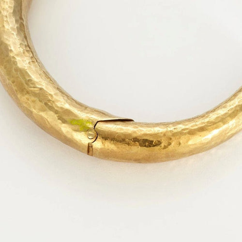 Bracelet Lalaounis - Bracelet jonc martelé en or jaune 750 58 Facettes LP416/2