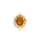 Pendentif Broche pendentif - Citrine mandarine en or jaune 18K 58 Facettes LP741/15