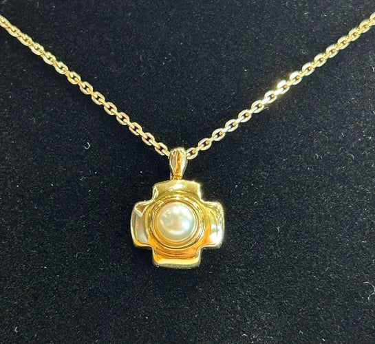 Pendentif Pendentif en or jaune 18 ct avec perle de culture 58 Facettes LP583/3
