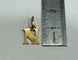 Pendentif Pendentif lettre N en or jaune 18k et diamant 58 Facettes LP251/16