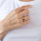 Bague 54 Bague marquise en or jaune 18 carats, saphir et diamants 58 Facettes LP36/12