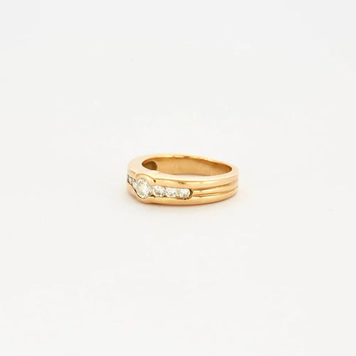 Bague 51 Solitaire - Bague en or jaune 750/1000 et diamants 58 Facettes LP593/10