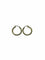 Boucles d'oreilles Créoles jonc rond en or jaune 750 58 Facettes LP846/5