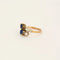 Bague 54 Bague Toi et Moi en or rose et blanc, saphirs et diamants 58 Facettes LP913/BET