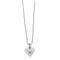 Pendentif Pendentif cœur en or blanc 18 carats et diamant 58 Facettes LP914-LP915/BET