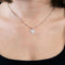Pendentif Pendentif cœur en or blanc 18 carats et diamant 58 Facettes LP914-LP915/BET