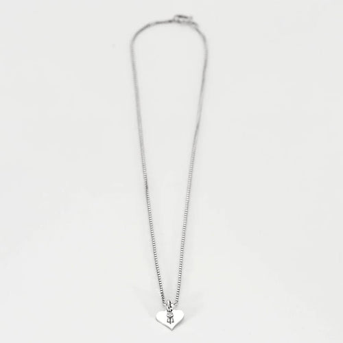 Pendentif Pendentif cœur en or blanc 18 carats et diamant 58 Facettes LP914-LP915/BET