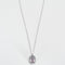 Collier Collier - Pendentif rectangulaire en or blanc avec améthyste et diamants 58 Facettes LP981/16