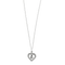 Collier Collier pendentif cœur en or blanc 750 et diamants 58 Facettes LP963/16