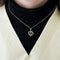Collier Collier pendentif cœur en or blanc 750 et diamants 58 Facettes LP963/16