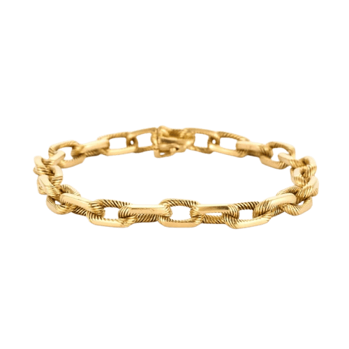 Bracelet Boucheron - Bracelet vintage deux tons en or jaune 750 58 Facettes LP967/2