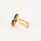 Bague 54 Bague toi et moi en or jaune 750 avec améthystes 58 Facettes LP984/13