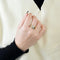 Bague 55 Bague en or jaune et blanc 18 ct sertie de diamants 58 Facettes LP983/13