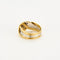 Bague 55 Bague en or jaune et blanc 18 ct sertie de diamants 58 Facettes LP983/13