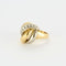 Bague 52.5 Senorita - Bague dôme tressée en or jaune et blanc, diamants 58 Facettes LP965/13