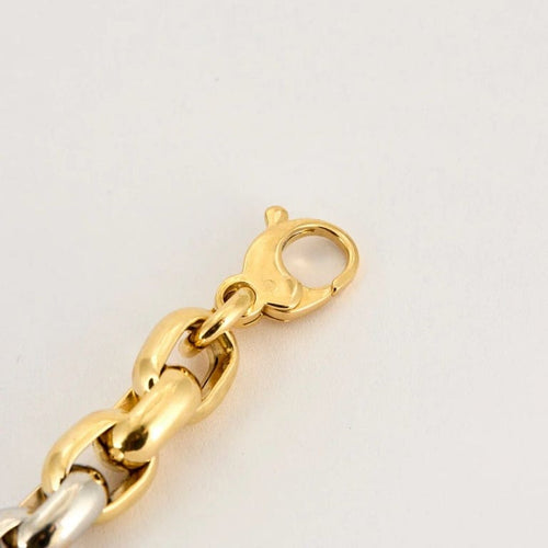 Bracelet IL GIGLIO - Bracelet en or jaune et blanc 18 carats 58 Facettes LP46/1