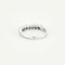 Bague 51.5 Alliance rivière - Bague en or blanc 750 sertie de diamants 58 Facettes LP1067/12