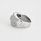 Bague 51.5 Bague vague en or blanc 750 sertie de diamants 58 Facettes LP1018/13