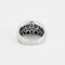 Bague 51.5 Bague vague en or blanc 750 sertie de diamants 58 Facettes LP1018/13