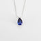 Collier Collier - Pendentif goutte d’eau en or blanc avec saphir et diamant 58 Facettes LP1107/16