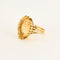 Bague 53 Bague en or jaune 18 carats avec citrine ovale 8,1 ct 58 Facettes LP1084/14
