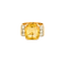 Bague 53 Bague tank en or jaune et blanc 18 carats, saphir jaune et diamants 58 Facettes LP1045/12