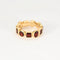 Bague 49 MMA - Parure bague et boucles d’oreilles en or jaune et grenats 58 Facettes LP986-LP987/15
