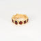 Bague 49 MMA - Parure bague et boucles d’oreilles en or jaune et grenats 58 Facettes LP986-LP987/15