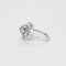 Bague 54 Bague fleur en or blanc 750 et diamants 58 Facettes LP1057/13