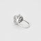 Bague 54 Bague fleur en or blanc 750 et diamants 58 Facettes LP1057/13