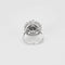 Bague 54 Bague fleur en or blanc 750 et diamants 58 Facettes LP1057/13