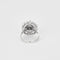 Bague 54 Bague fleur en or blanc 750 et diamants 58 Facettes LP1057/13