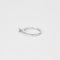 Bague 51.5 Solitaire - Bague en or blanc 18K et diamant taille brillant 0,08 ct 58 Facettes LP1068/12