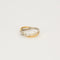Bague 54.5 Bague Union - Alliance en or jaune et blanc 18 carats et diamants 58 Facettes LP1037/12