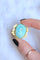 Broche Broche - Camée en turquoise en or jaune 18kt, fin XIXe siècle 58 Facettes