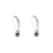 Boucles d'oreilles Boucles d’oreilles en or blanc 750 et améthyste 58 Facettes LP1308/15