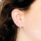 Boucles d'oreilles Boucles d’oreilles en or blanc 750 et améthyste 58 Facettes LP1308/15