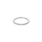 Bague 53 Alliance - Bague jonc semi-rond en or blanc et diamants 58 Facettes LP554/13
