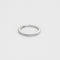 Bague 53 Alliance - Bague jonc semi-rond en or blanc et diamants 58 Facettes LP554/13