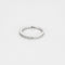 Bague 53 Alliance - Bague jonc semi-rond en or blanc et diamants 58 Facettes LP554/13