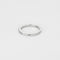 Bague 53 Alliance - Bague jonc semi-rond en or blanc et diamants 58 Facettes LP554/13