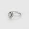 Bague 54 Solitaire halo - Bague en or blanc 18 carats et diamants 58 Facettes LP1286/11