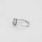 Bague 54 Solitaire halo - Bague en or blanc 18 carats et diamants 58 Facettes LP1286/11
