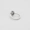 Bague 54 Solitaire halo - Bague en or blanc 18 carats et diamants 58 Facettes LP1286/11