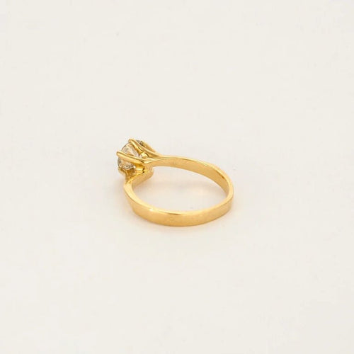 Bague 51 Solitaire - Bague en or jaune 750 et diamant 0,84 ct 58 Facettes LP1331/11