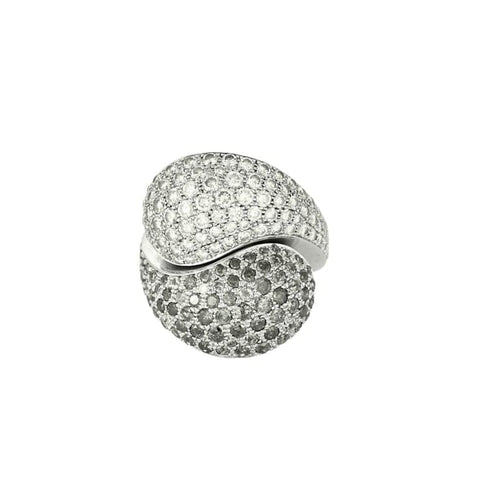 Bague 50 Cartier Yin et Yang - Bague en or blanc 18 carats et diamants 58 Facettes LP1316/BET