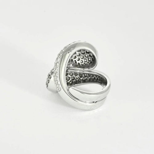Bague 50 Cartier Yin et Yang - Bague en or blanc 18 carats et diamants 58 Facettes LP1316/BET